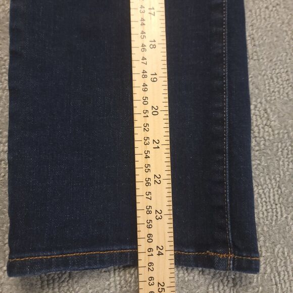 Talbots Jeans Womens 8  (32x24.5) Jeans Crop Flared Stretch Mid Rise Blue Denim - Picture 5 of 10
